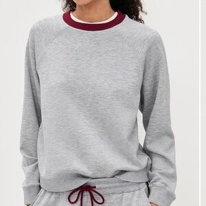 LE BOP- Gray Sweatshirt with Maroon Trim